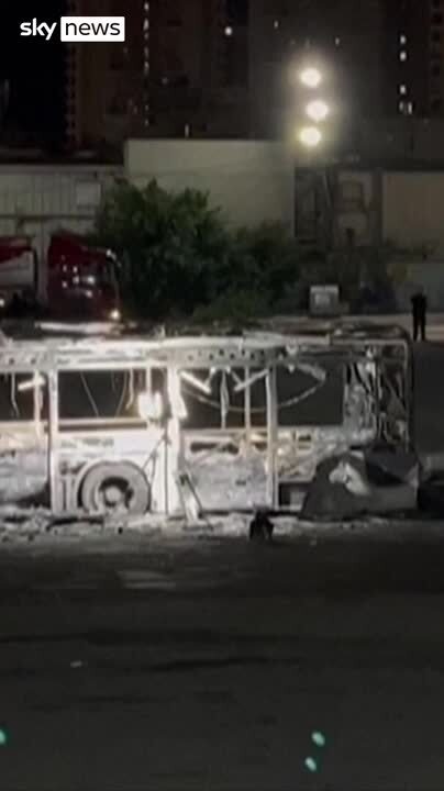 Buses explode in Israel - as military blocks entry to some areas