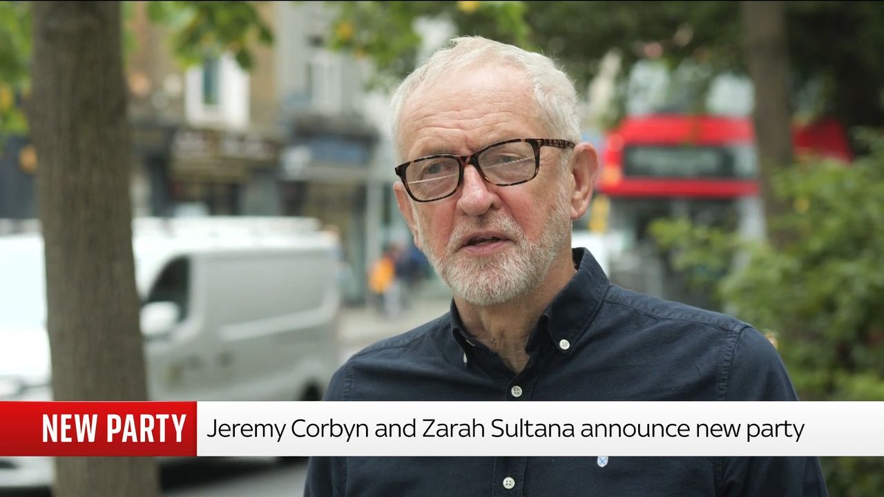 Jeremy Corbyn and Zarah Sultana announce new political party | Politics  News | Sky News