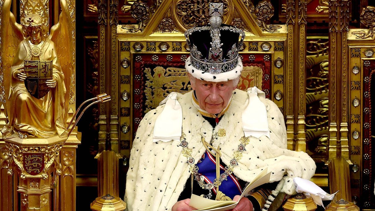 The King delivers his speech at the State Opening of Parliament