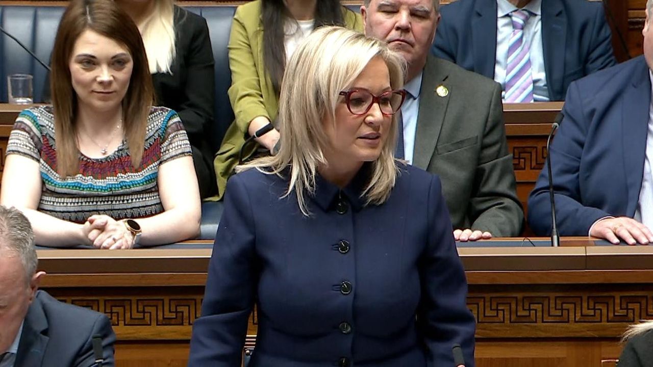 Michelle O Neill sworn in as first minister of Northern Ireland