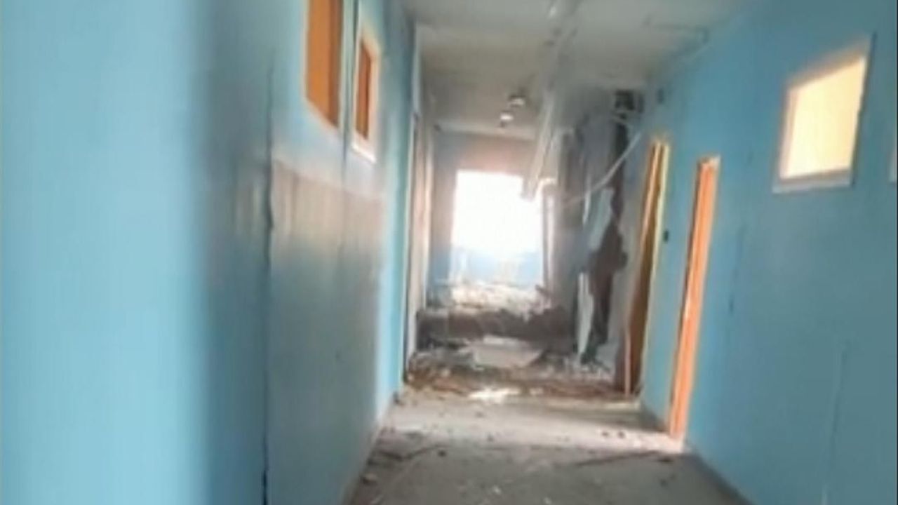 Interior of school in Kazan after shooting.